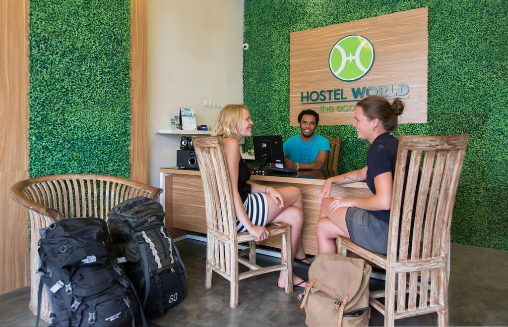 The Eco-Living Hostel Denpasar Exterior foto